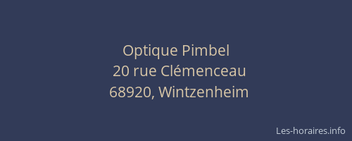 Optique Pimbel