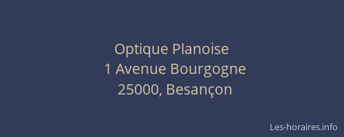 Optique Planoise