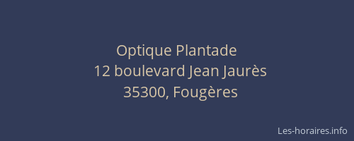 Optique Plantade