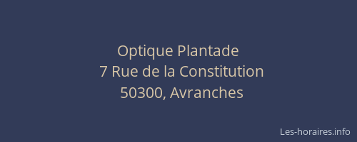 Optique Plantade
