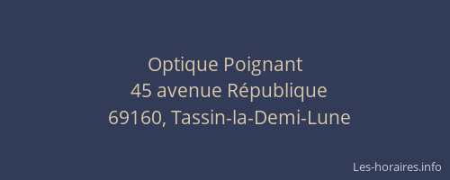 Optique Poignant