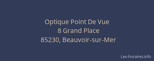 Optique Point De Vue