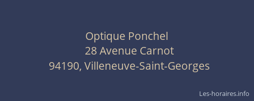 Optique Ponchel
