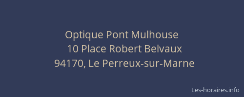 Optique Pont Mulhouse