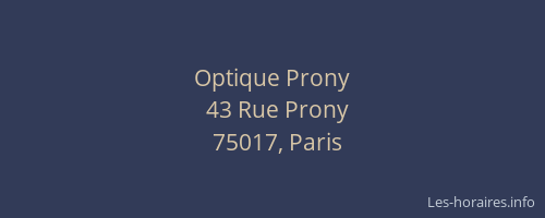 Optique Prony