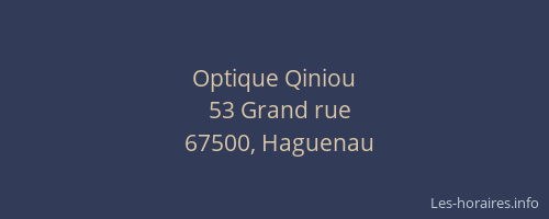 Optique Qiniou