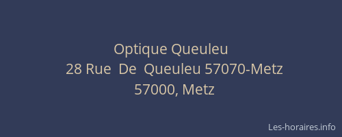 Optique Queuleu