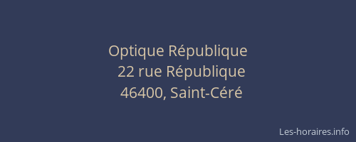 Optique République