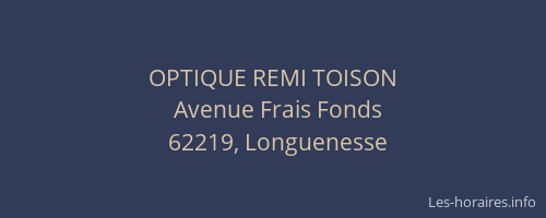 OPTIQUE REMI TOISON