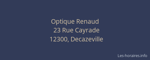 Optique Renaud