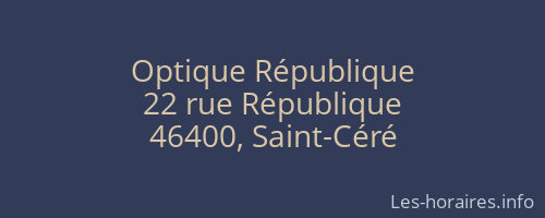 Optique République