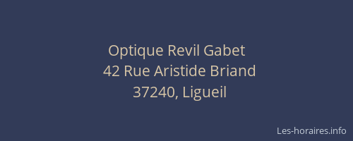 Optique Revil Gabet
