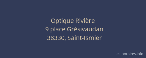 Optique Rivi&egrave;re