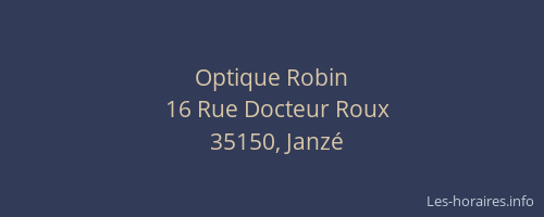Optique Robin