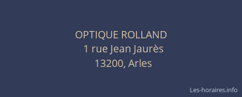 OPTIQUE ROLLAND