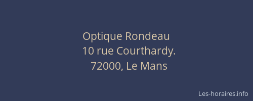 Optique Rondeau