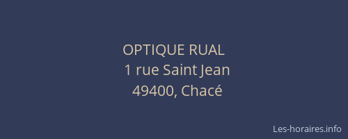 OPTIQUE RUAL