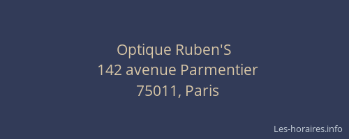 Optique Ruben'S