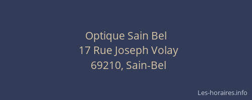 Optique Sain Bel