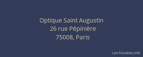 Optique Saint Augustin