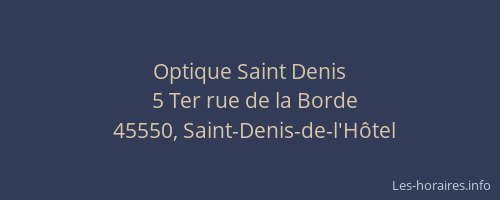 Optique Saint Denis