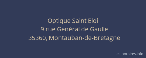 Optique Saint Eloi