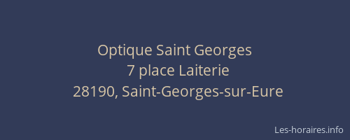 Optique Saint Georges