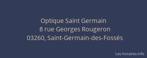 Optique Saint Germain