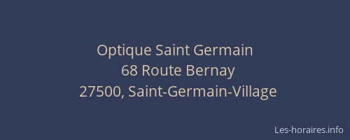 Optique Saint Germain