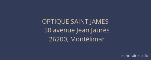OPTIQUE SAINT JAMES