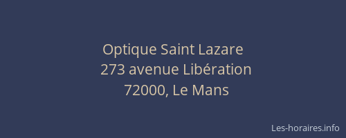 Optique Saint Lazare