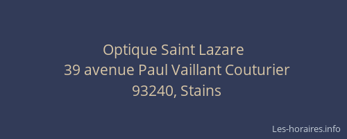 Optique Saint Lazare