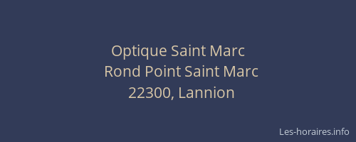 Optique Saint Marc