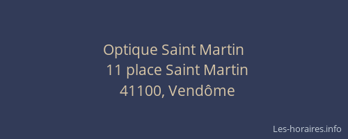 Optique Saint Martin
