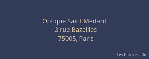 Optique Saint Médard
