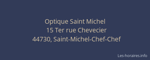 Optique Saint Michel