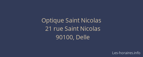 Optique Saint Nicolas