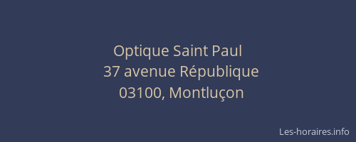 Optique Saint Paul
