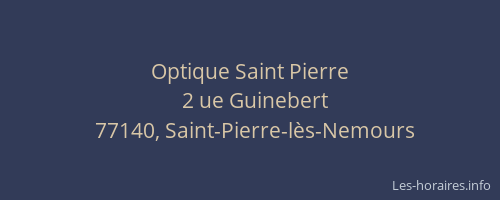 Optique Saint Pierre
