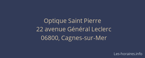 Optique Saint Pierre