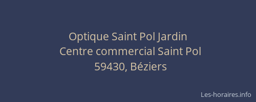 Optique Saint Pol Jardin