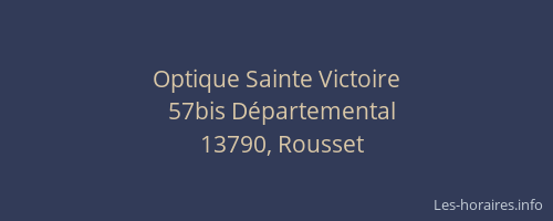 Optique Sainte Victoire