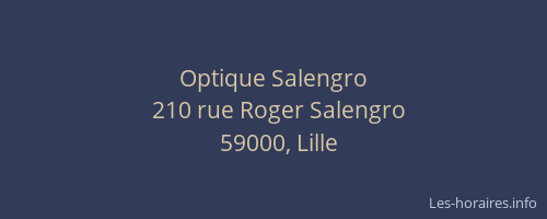 Optique Salengro