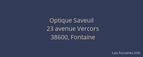 Optique Saveuil
