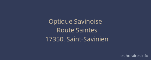 Optique Savinoise