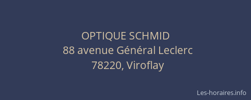 OPTIQUE SCHMID
