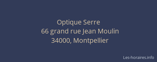Optique Serre