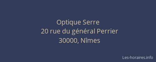 Optique Serre