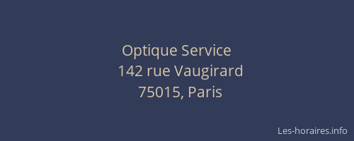 Optique Service