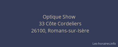 Optique Show